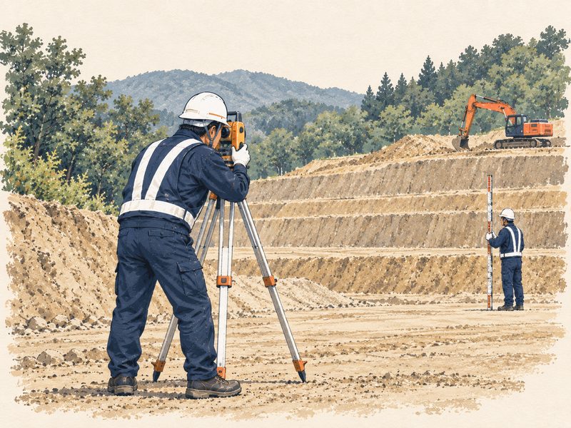 土地造成工事の施工現場